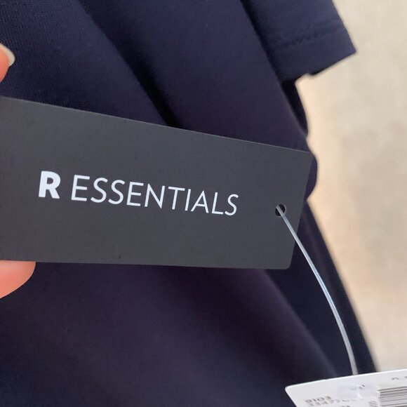 NWT Reitmans R Essentials Navy Blue Short Sleeve T-Shirt - Size 2X - Picture 6 of 10